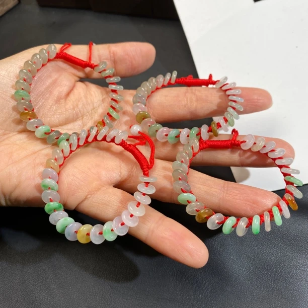 特价 BB红手绳 冰种多宝平安扣翡翠手绳 多样性发其一 挑选请备注