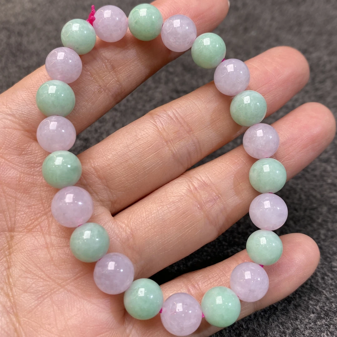 8mm双色珠子手串，种老色润，上手秀气