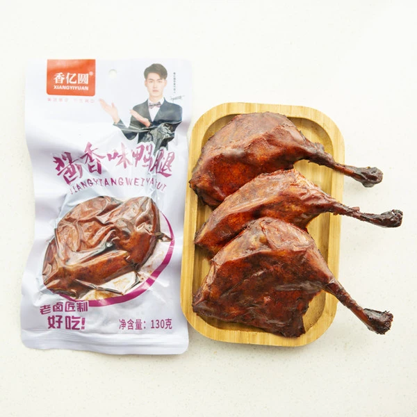 香亿园酱香味鸭腿130g*8袋 卤味开袋即食鲜香 M