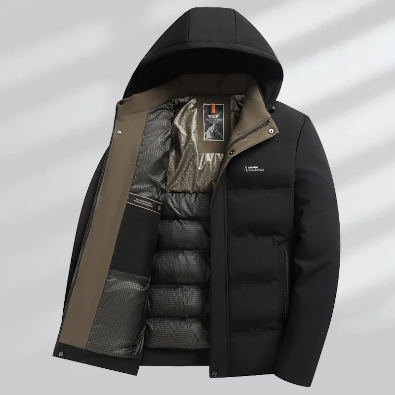 冬季男士加厚棉衣中青年冬装御寒保暖短款棉服爸爸装新款棉袄外套