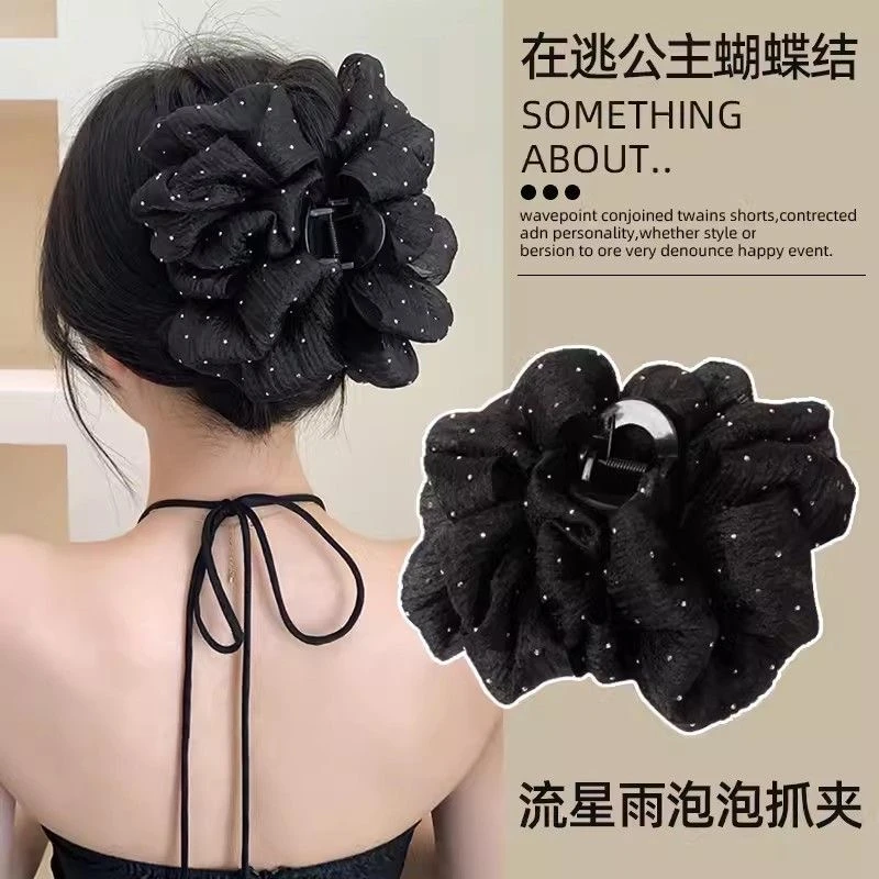 【128】满天星泡泡抓夹蓬松显发量欧根纱抓夹