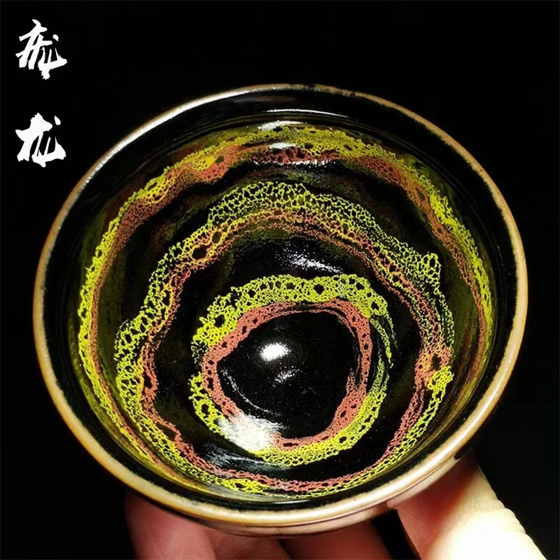 建窑建盏茶杯主人杯百花盏陶瓷大号功夫家用盏杯茶具天目茶盏单杯