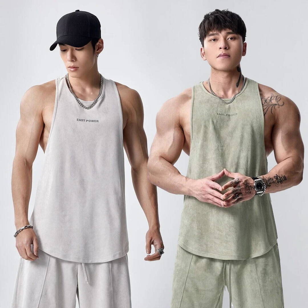 GD夏季运动背心男薄款透气美式无袖窄肩轻薄健身跑步篮球训练衣服