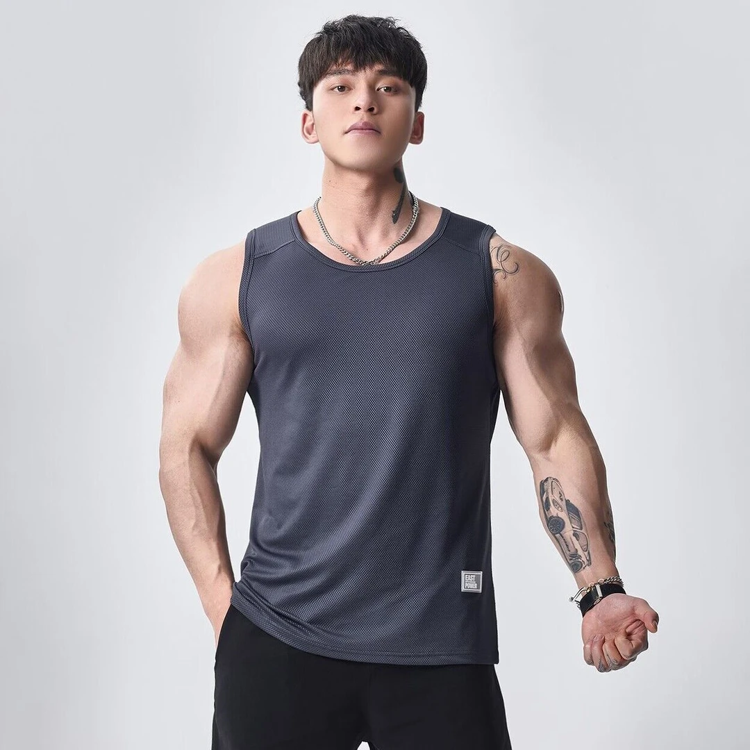 GYMDOG美式运动背心男夏季菠萝纹篮球跑步健身训练无袖T恤衣服