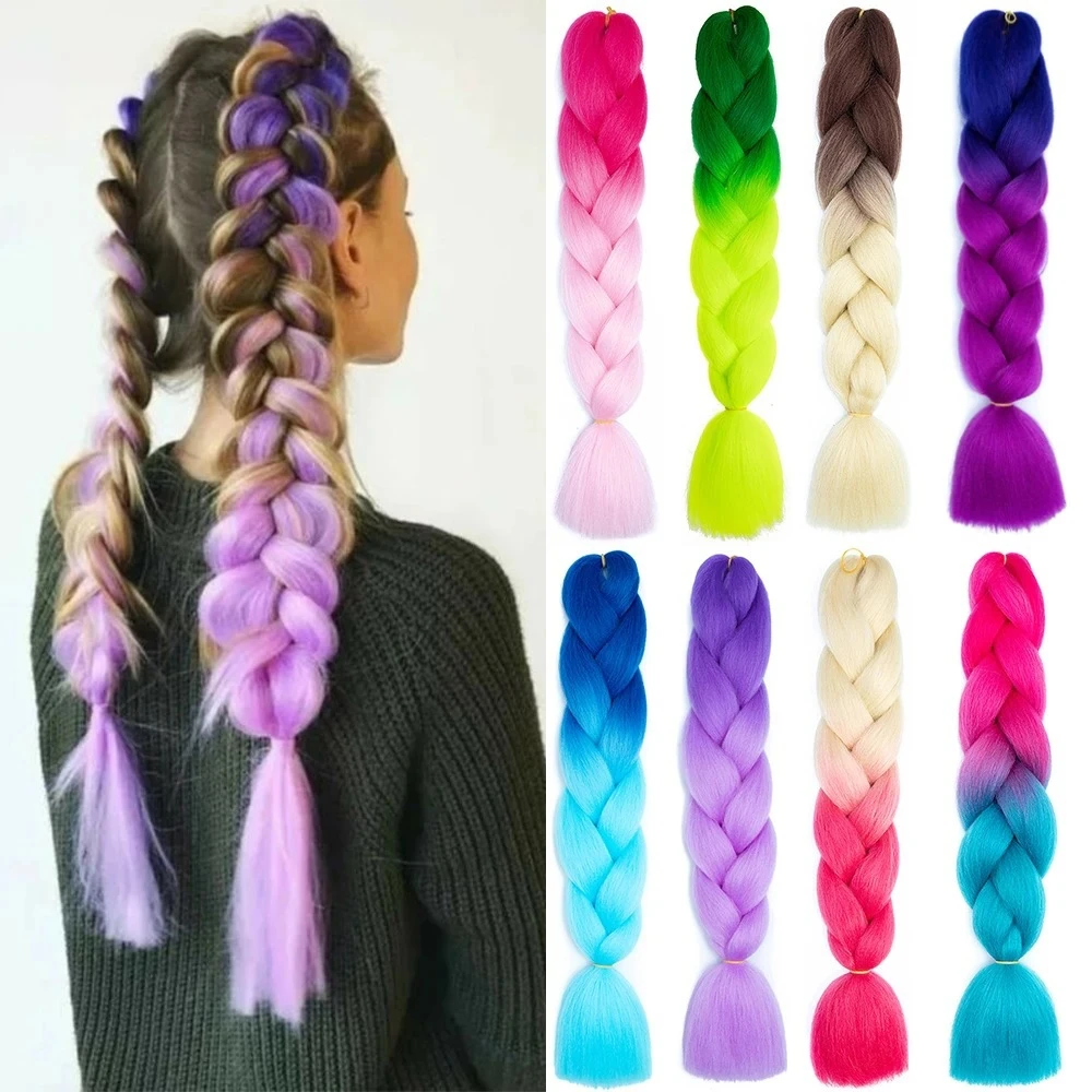 非洲脏辫假发女彩色编发神器仿真发脏脏辫假发绳渐变双色发大辫子