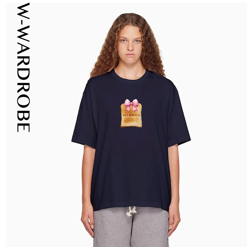 SELALA GU&OITMMTIO-藏蓝色面包TEE