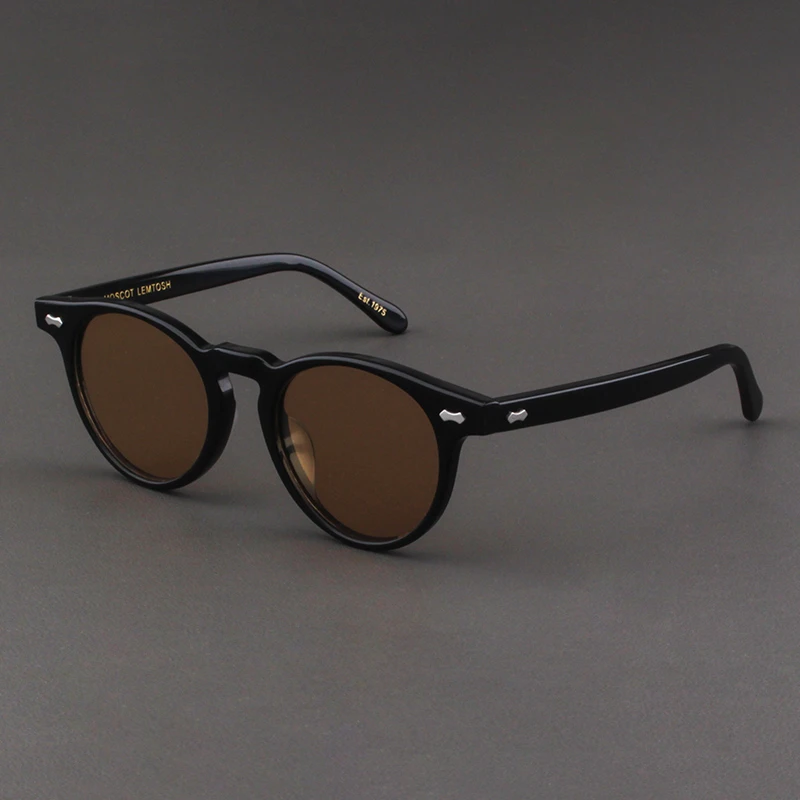 MOSCOT LEMTOSH墨镜茶色复古手工黑玳瑁眼镜小框透明太阳镜男款潮
