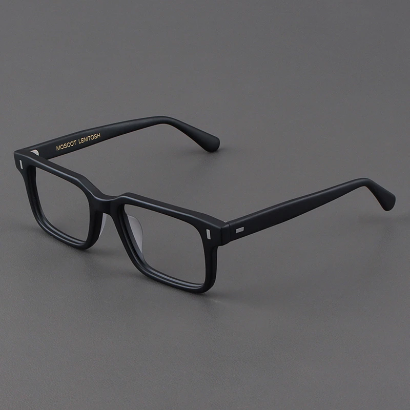 MOSCOT LEMTOSH眼镜框复古女款磨砂黑色方框眼镜架男士平光近视镜