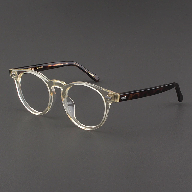 MOSCOT LEMTOSH眼镜架女板材椭圆形文艺黑玳瑁色美式复古眼镜框男