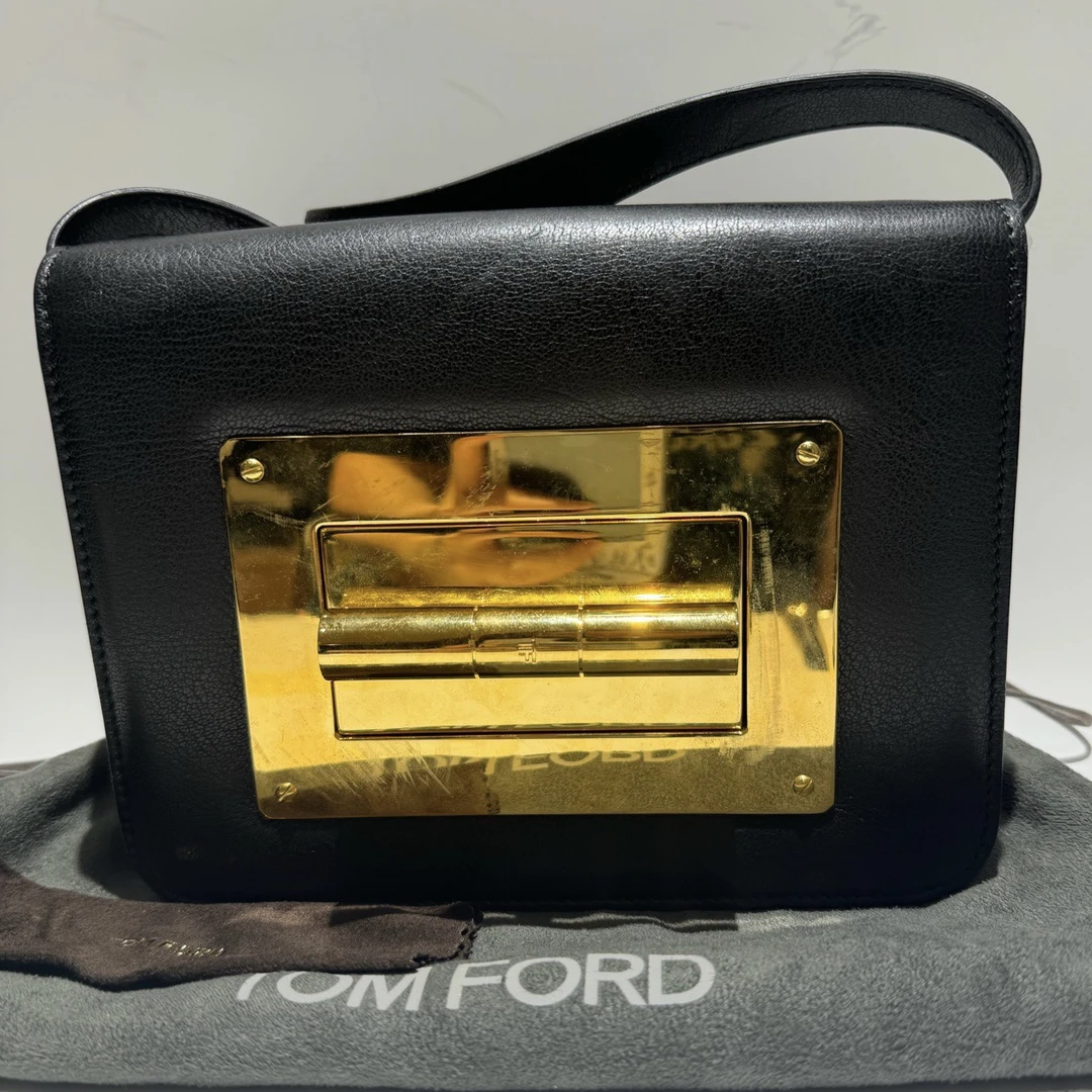95新 TOMFORD/汤姆福特 7972093/KIKIFIFI/大金扣斜挎包