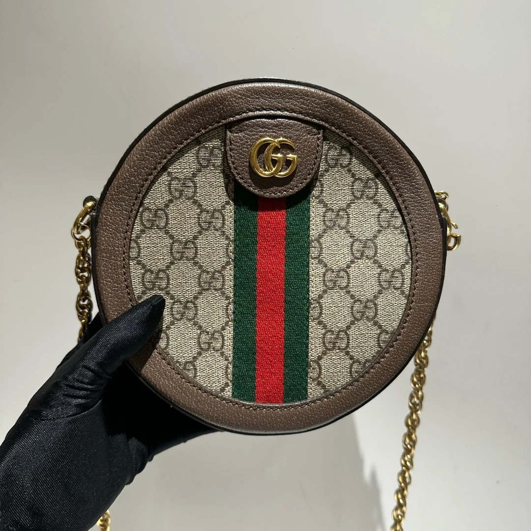 95新 GUCCI/GUCCI 10139540/KIKIFIFI/圆饼包