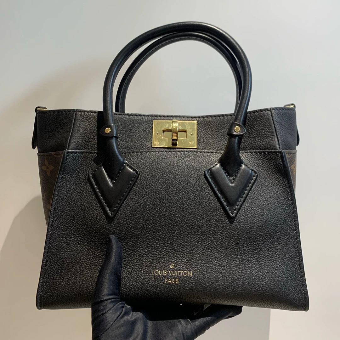 95新 LouisVuitton/路易威登 8751794/KIKIFIFI/老花手提包拼色