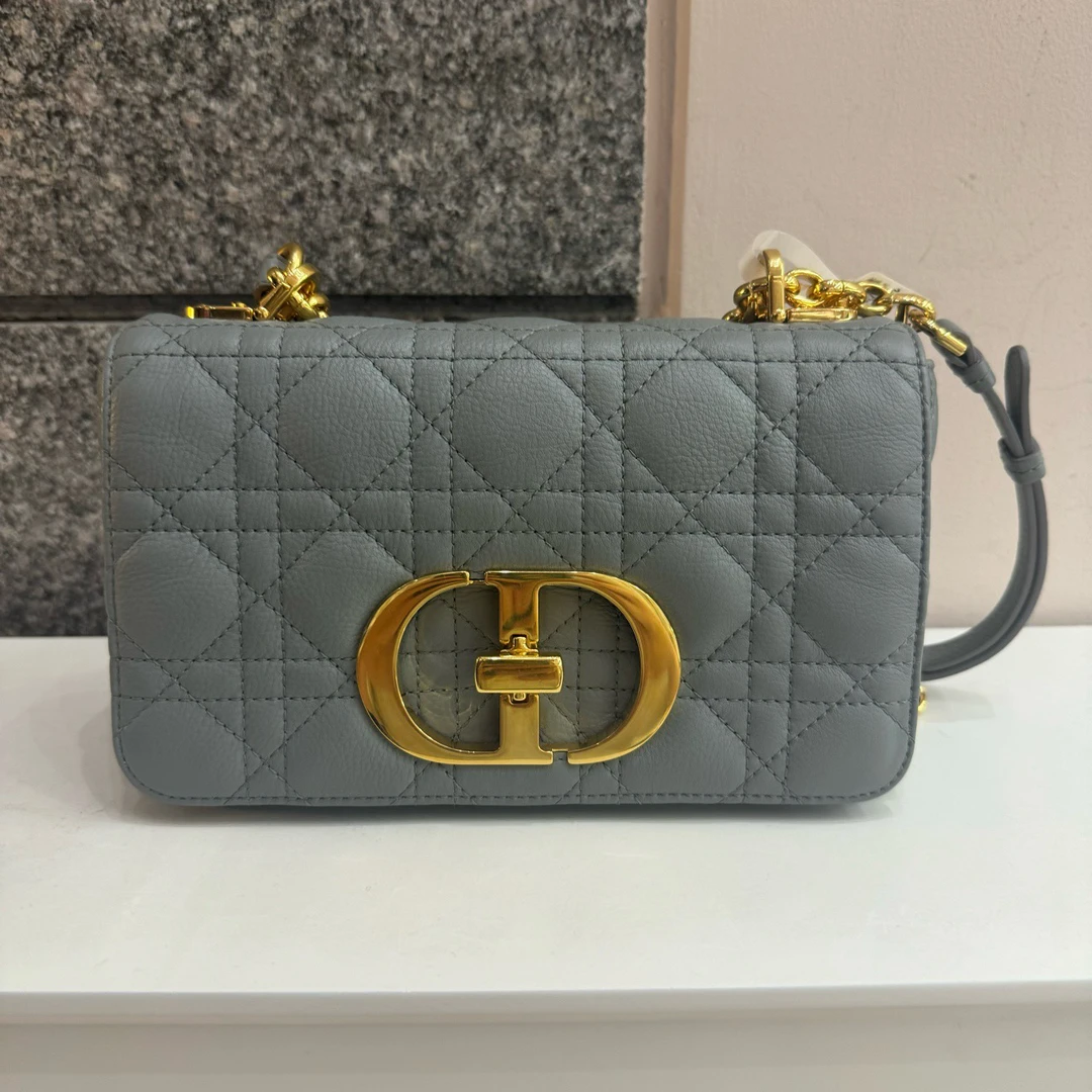 95新 DIOR/迪奥 9628071/KIKIFIFI/灰色翻盖包