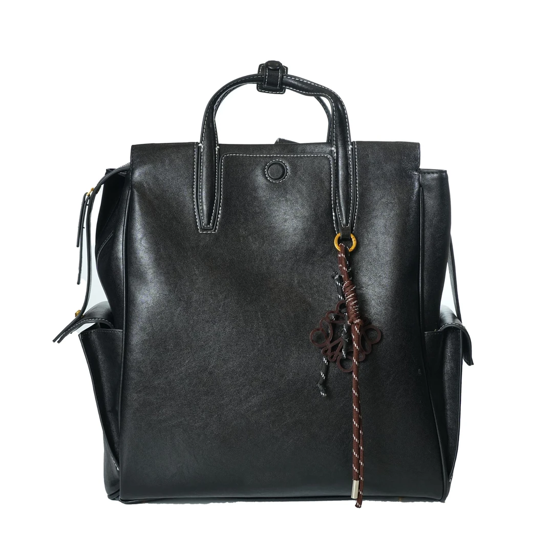 【点心专属】轻奢时尚简约风百搭女士新款手提包BV23338-黑色