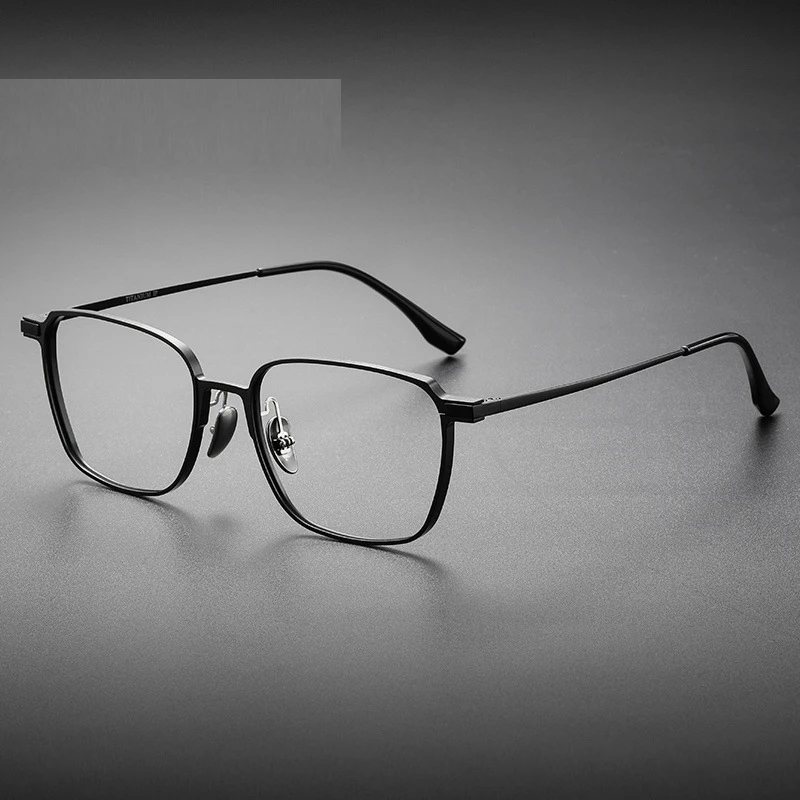 复古时尚平光镜男士超轻铝镁钛眼睛框镜架可配度数光学近视眼镜潮
