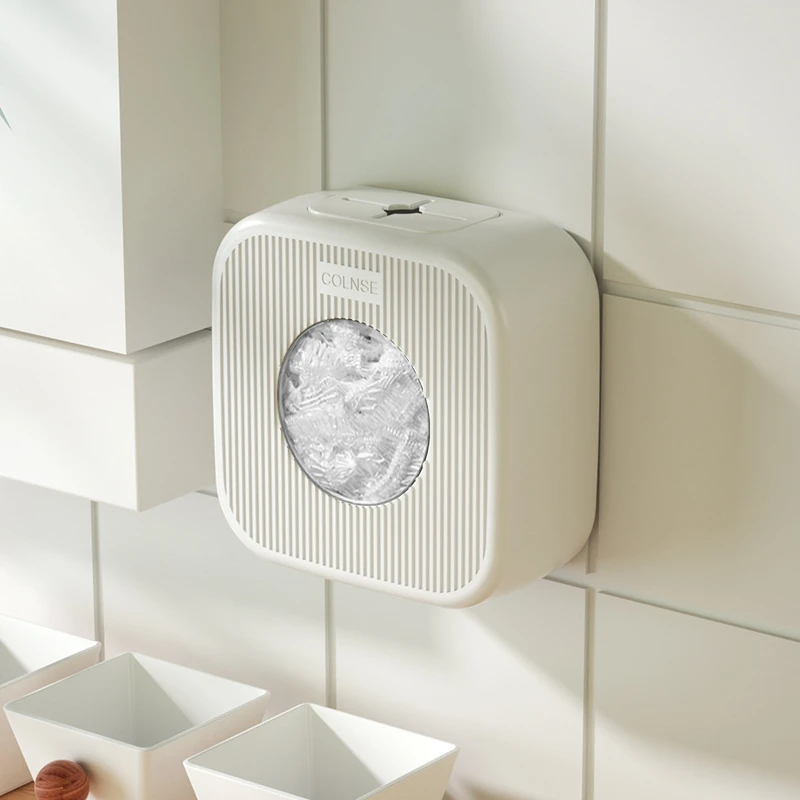 保鲜袋盒一次性保鲜膜套罩收纳盒抽取式储物盒套盒家用厨房免打孔