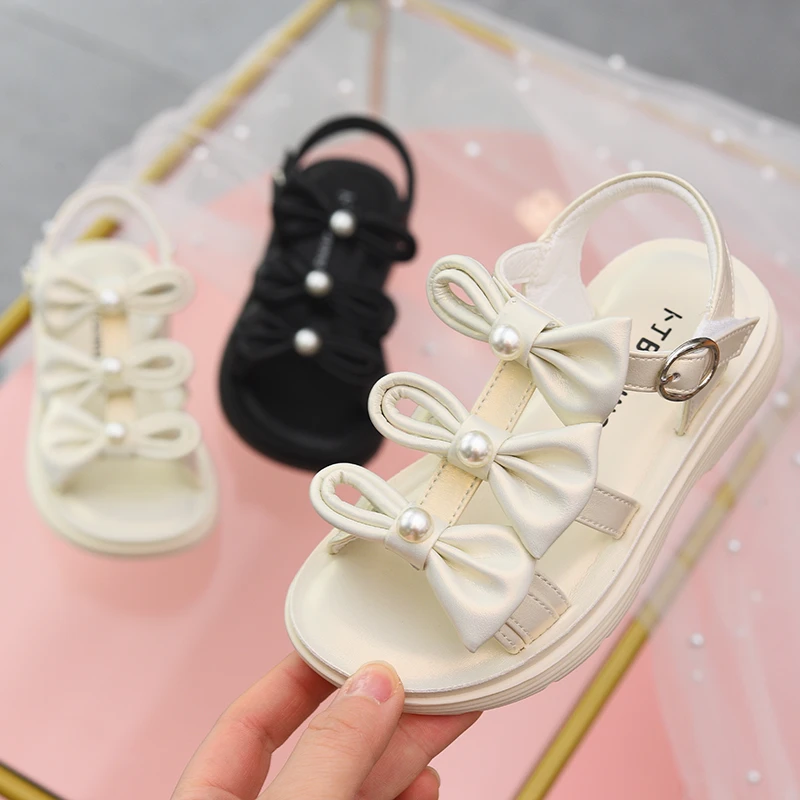 女童凉鞋2025夏季新款儿童公主鞋时尚中大童宝宝小女孩防滑沙滩鞋