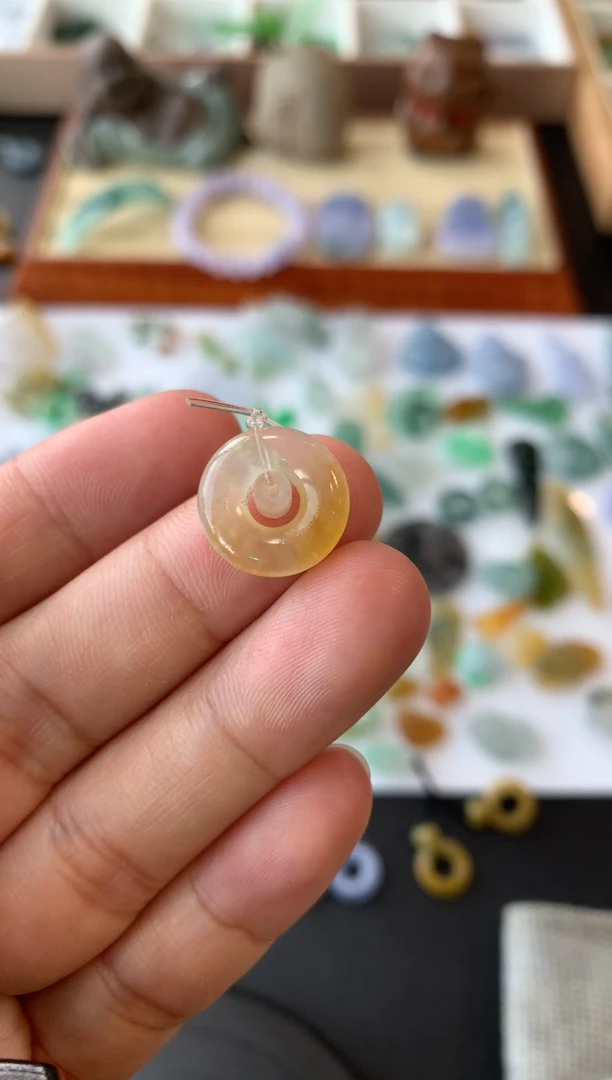 【闪购商品】定制翡翠未镶嵌甜甜圈1180+118