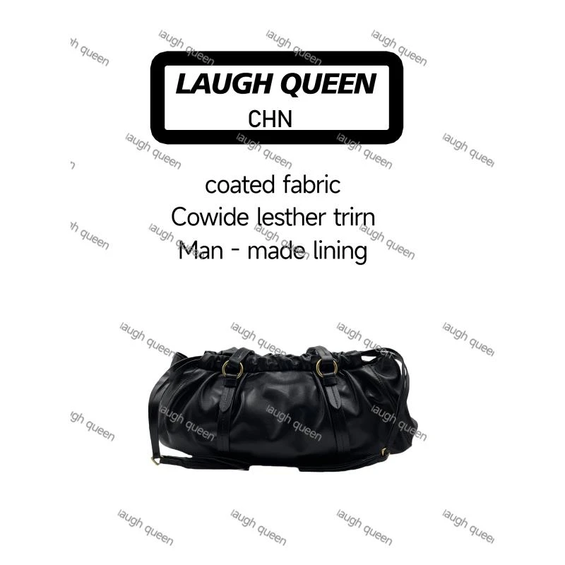 Laugh Queen手工打造真皮女士新款包10795黑色31cm谬