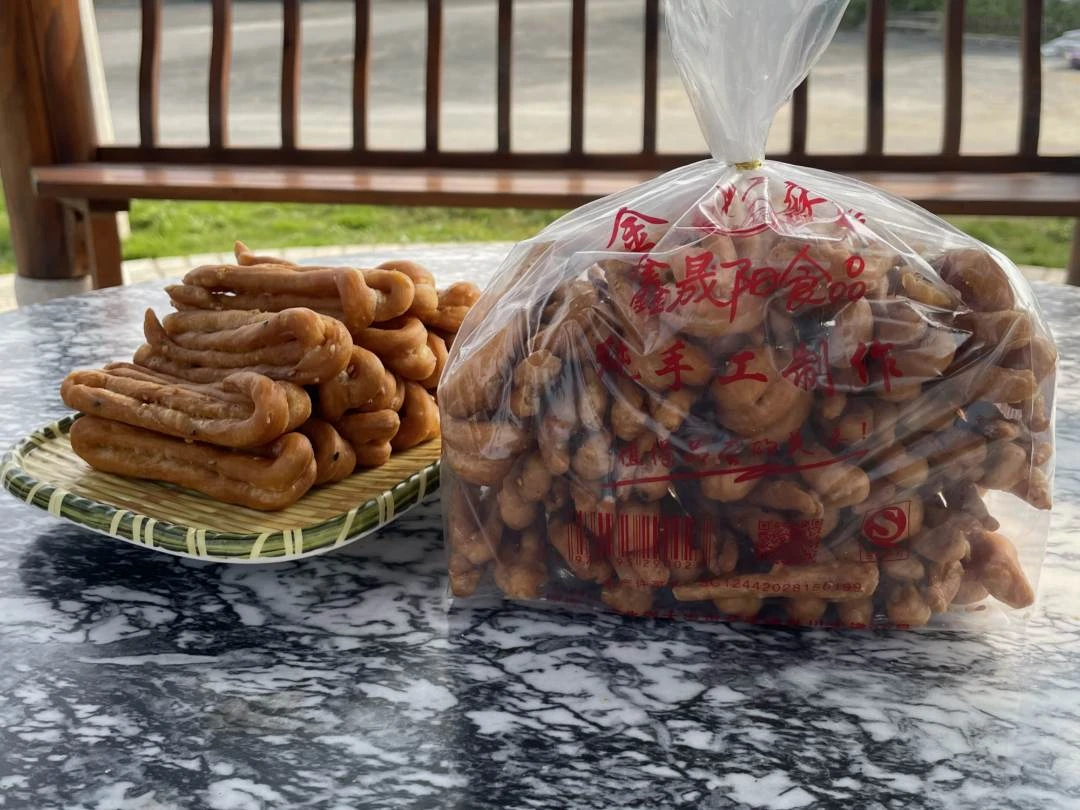 湖北大冶特产金牛麻花美味手工酥脆麻花小时候味道鲜香净含量450g