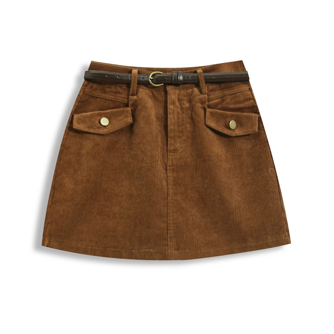 宁熙ec原创韩版时尚高腰包臀半身裙女百搭A字短裙99030