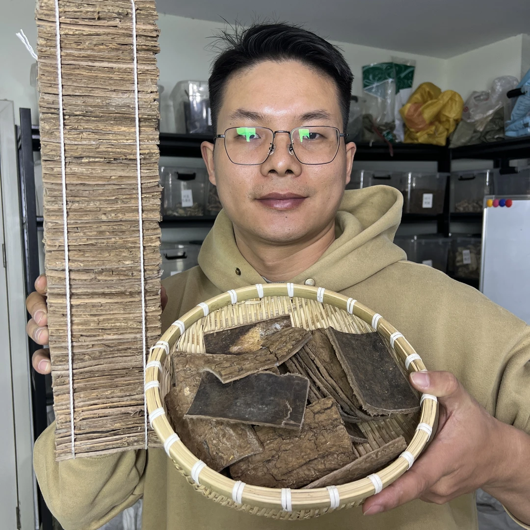 【本草李博士】精选杜仲道地四川杜仲拉丝杜仲特厚正宗川杜仲配枸杞