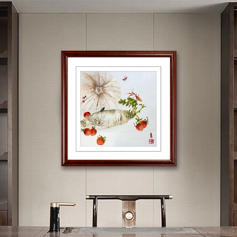 古吴女红1-2丝手工苏州刺绣苏绣成品挂画装饰画软裱田园风光礼品