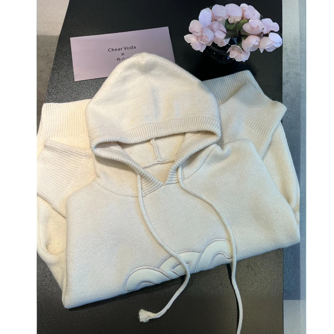 时尚百搭针织帽衫41222