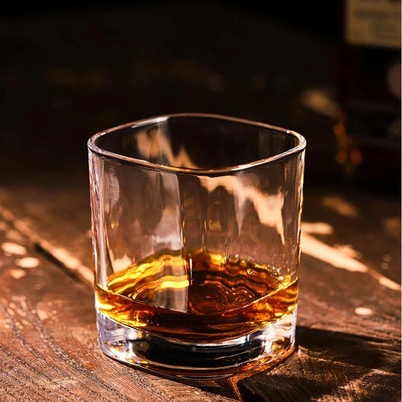 透明玻璃四方威士忌杯 古典鸡尾酒杯 古典杯洋酒杯冰球杯水杯酒杯
