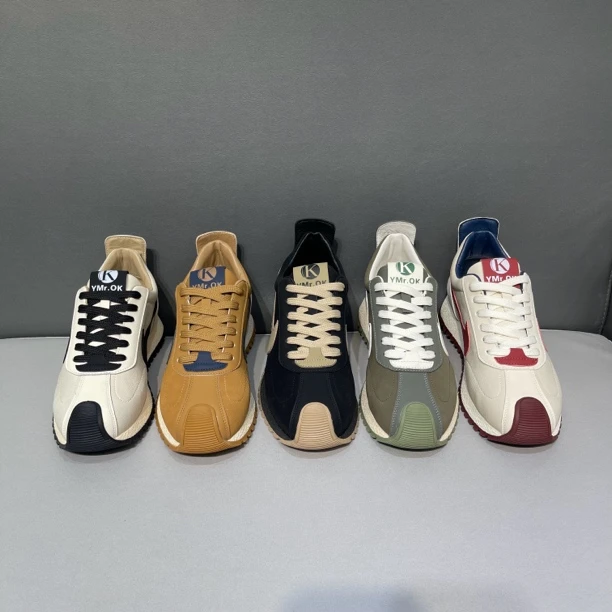 OK866四季新款低帮厚底韩版阿甘鞋潮流时尚百搭舒适软底运动休闲
