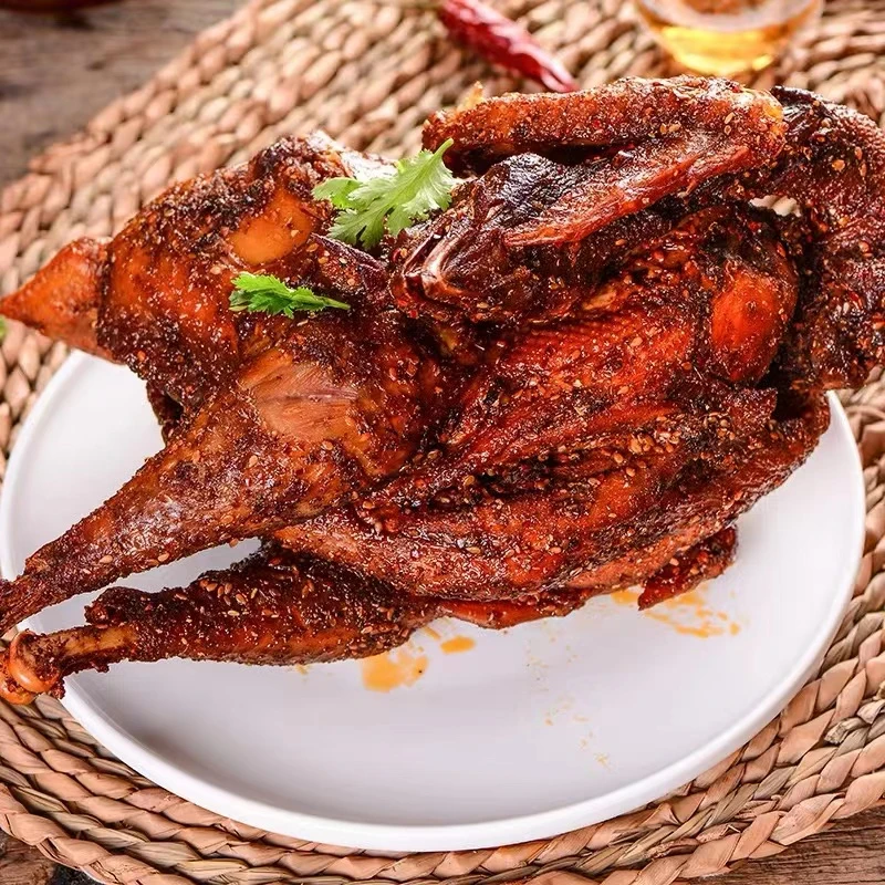 【甘肃老字号】丁小龙麻辣炸鸡清真新鲜整只鸡开袋即食麻辣