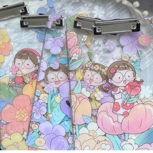 三年二班【粉丝福利】麻球大佬晴空花语亚克力A4板夹 W