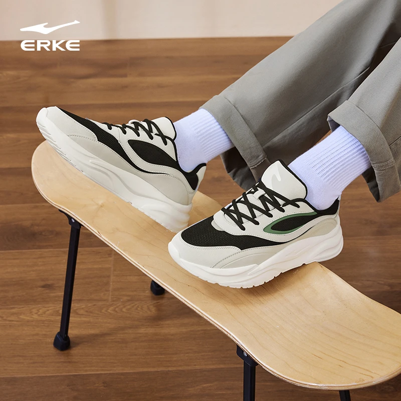 漫心2.0丨鸿星尔克秋季情侣老爹鞋透气运动休闲鞋51124302238-