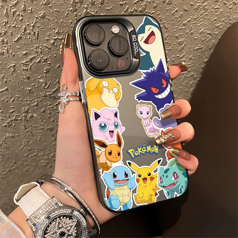 适用于iPhone16华为OPPO小米VIVO高颜值百搭彩银壳手机壳KA0234