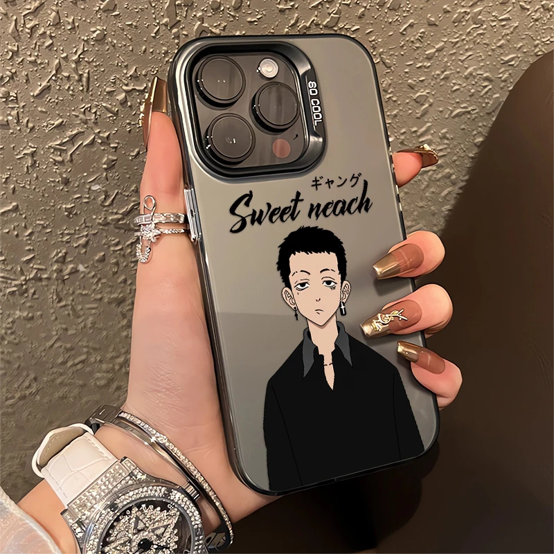 适用于iPhone13华为OPPO小米VIVO高颜值百搭彩银壳手机壳KA0200