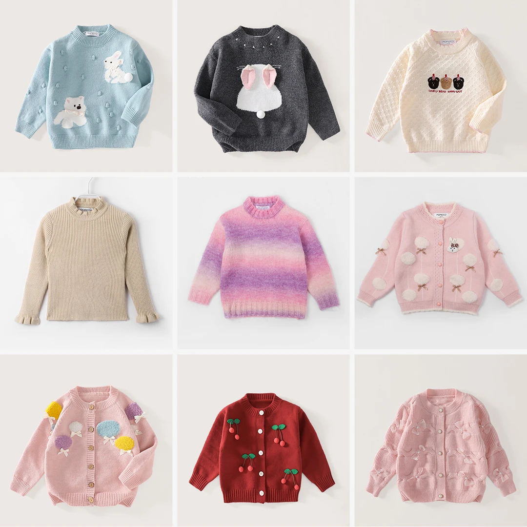 【品牌特卖】MOMOCO秋冬女童毛衣集合链接