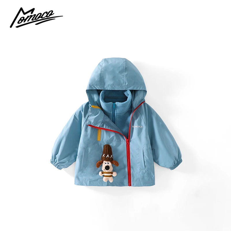 MOMOCO冬季新款男童洋气卡通小狗两件套外套75430580019