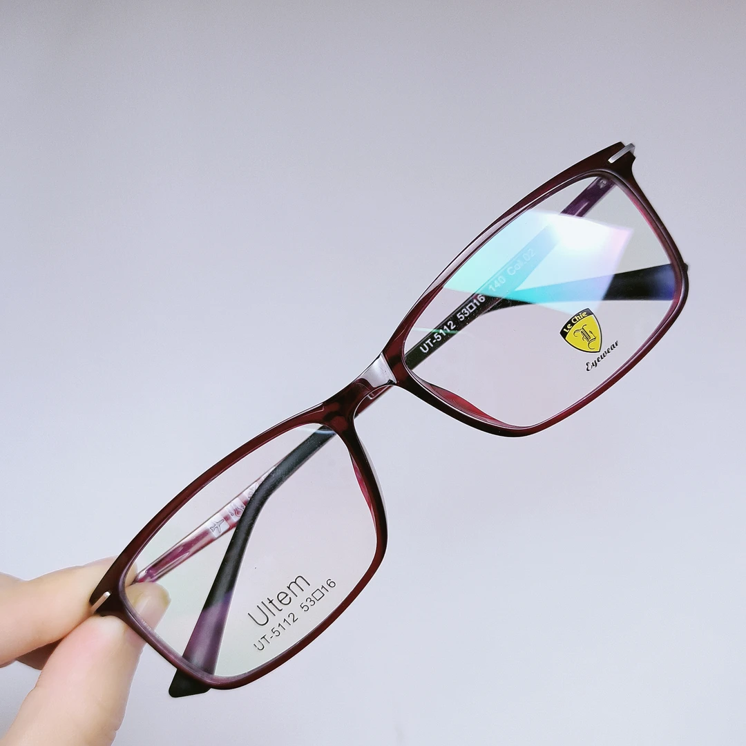 超轻酒红色近视全框韩版平光圆脸方框无度数女款防辐射眼镜架