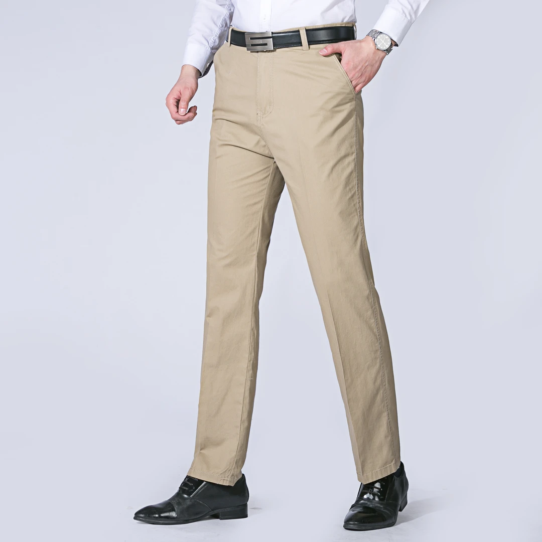 【现货现发】男士西裤纯棉商务休闲裤直筒宽松休闲长裤男春夏-L29