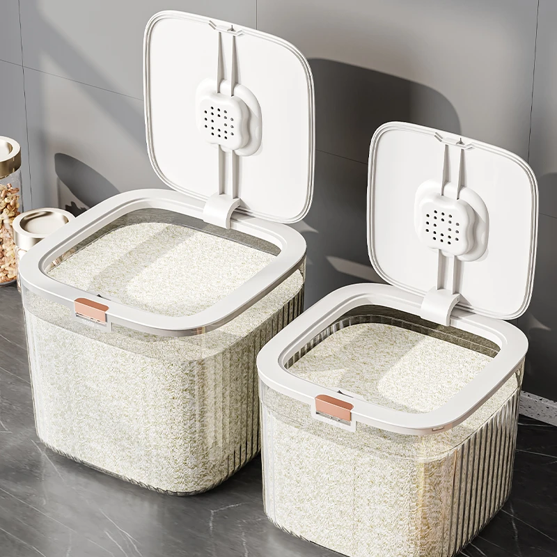 米桶家用防虫防潮透明经典环保翻盖多用超大容量密封米桶