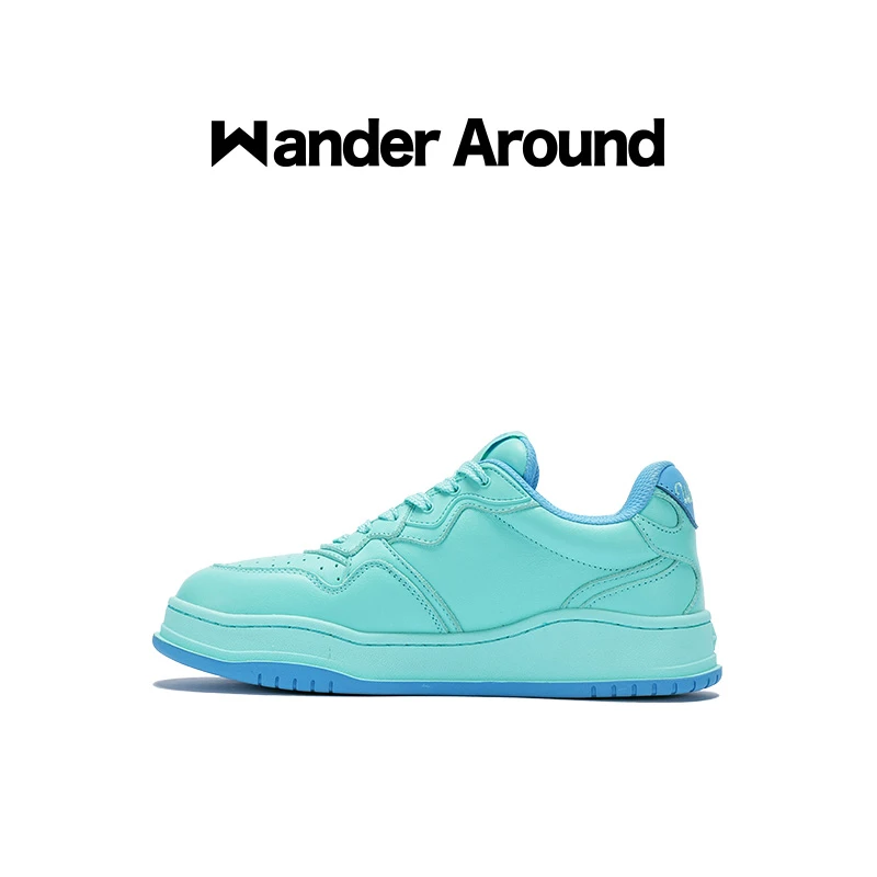WANDER AROUND薄底增高舒适百搭板鞋女款