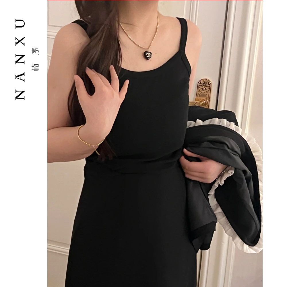 楠序源子微胖女装 2025春季内搭打底纯欲吊带背心女YZ30198