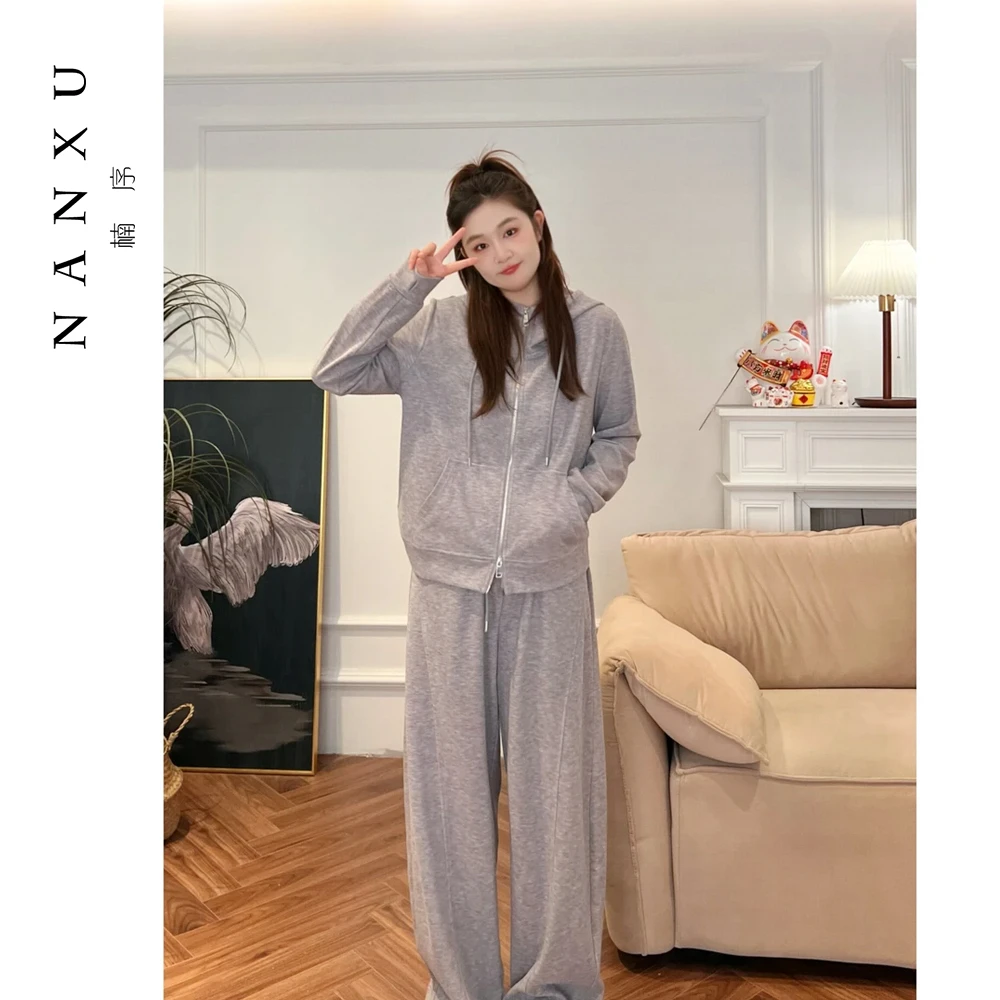 楠序鹿鹿显瘦秋冬秋冬穿搭一整套女装休闲两件套女YZ32279