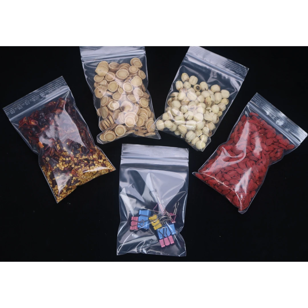 100个 100x145MM 加厚双面15丝 小密封袋 自封口 分装塑料袋