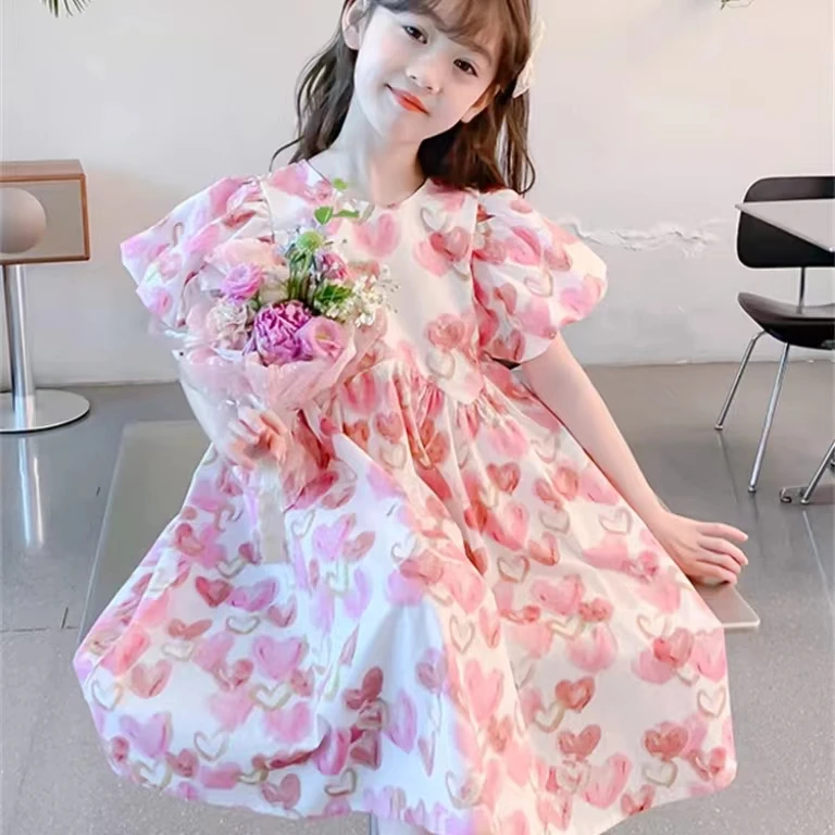 蜜士尼家，2024新款儿童女童夏款组合套装洋气短袖时髦中大童短裤