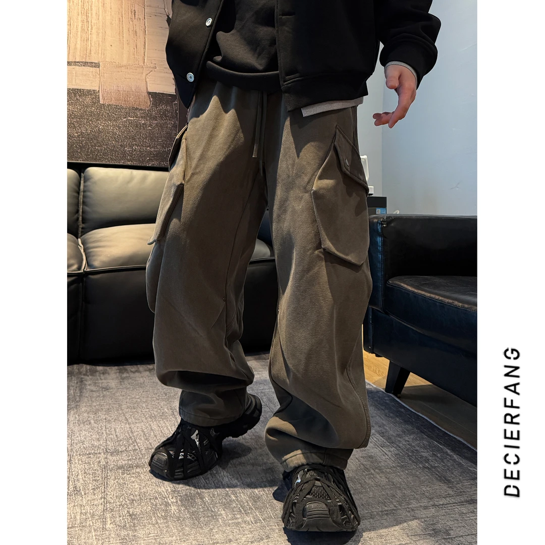 QC  M1288加绒弯刀工装裤