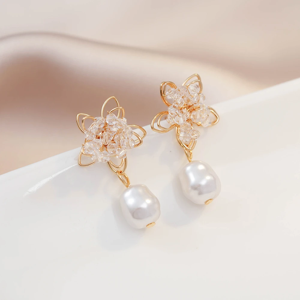 铜合金耳饰 气质轻奢百搭时尚百搭复古ins风星星耳钉耳饰N1954