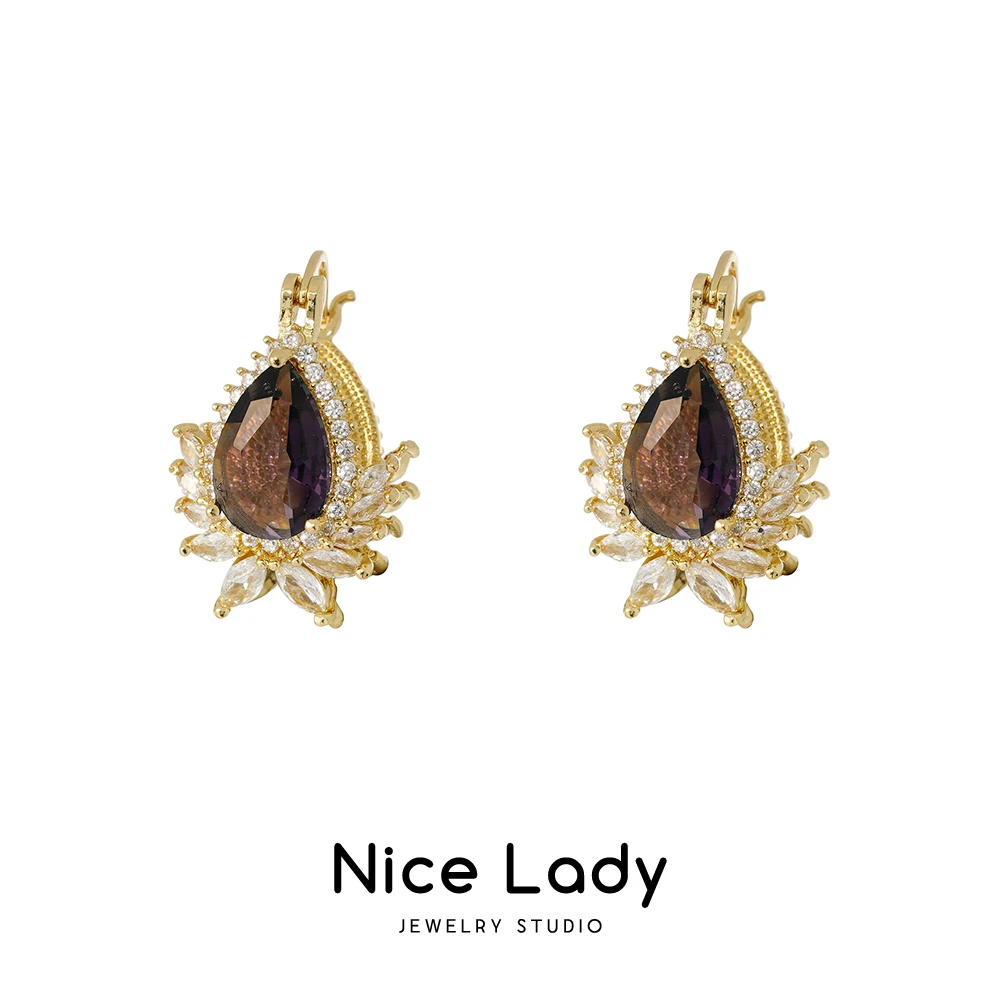 铜合金耳饰 气质时尚复古法式金色设计师精致中古PT0075