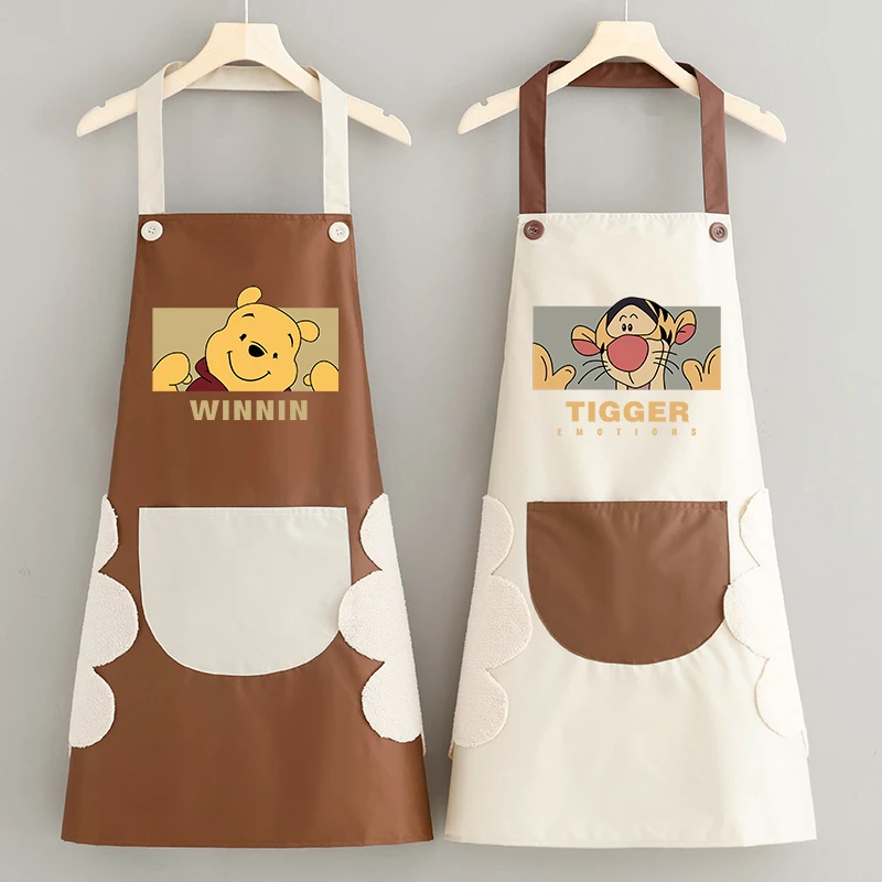 时尚围裙防水防油可擦定制厨房家用专用罩衣工作服餐饮耐脏围腰