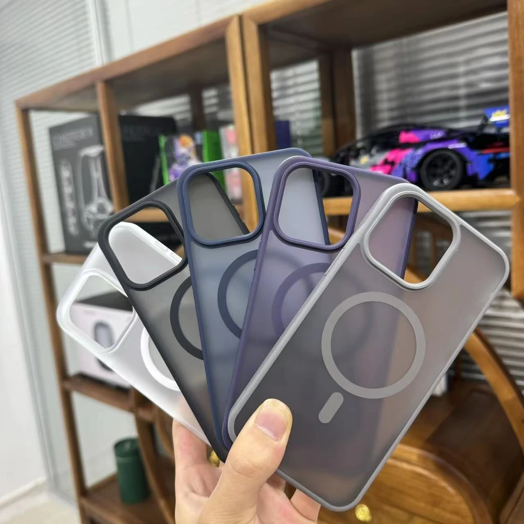 钱时代适用于苹果IPhone冰雾磁吸手机壳磨砂防摔手机壳 果哥臻选